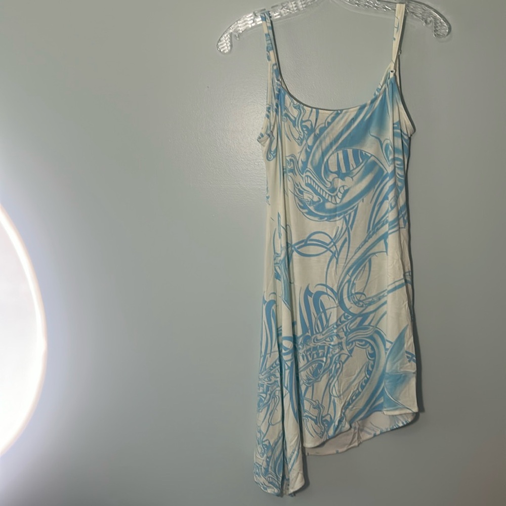 Miaou Sky Blue and Cream Mini Dress - Picture 6 of 13